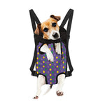 Mardi Gras Polka Dot Pattern Print Pet Carrier Backpack