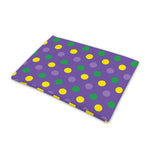 Mardi Gras Polka Dot Pattern Print Pet Cooling Mat Cover