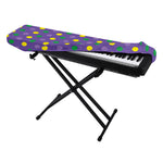 Mardi Gras Polka Dot Pattern Print Piano Keyboard Cover