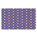 Mardi Gras Polka Dot Pattern Print Polyester Doormat