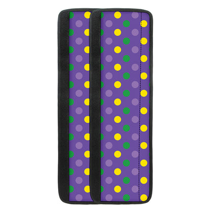 Mardi Gras Polka Dot Pattern Print Refrigerator Handle Covers