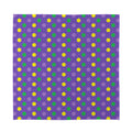 Mardi Gras Polka Dot Pattern Print Silk Bandana