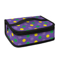 Mardi Gras Polka Dot Pattern Print Small Lunch Bag