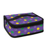 Mardi Gras Polka Dot Pattern Print Small Lunch Bag