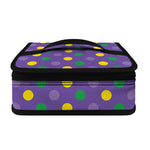 Mardi Gras Polka Dot Pattern Print Small Lunch Bag