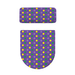 Mardi Gras Polka Dot Pattern Print Toilet Lid And Tank Cover Set
