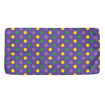 Mardi Gras Polka Dot Pattern Print Towel