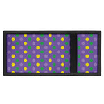 Mardi Gras Polka Dot Pattern Print Trifold Wallet