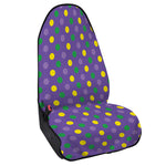Mardi Gras Polka Dot Pattern Print Waterproof Car Seat Cover