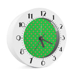 Mardi Gras Star Pattern Print Alarm Clock