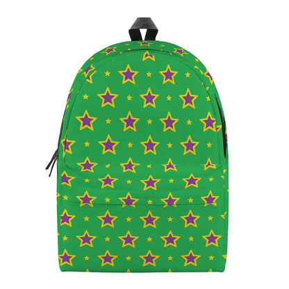 Mardi Gras Star Pattern Print Backpack