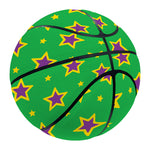 Mardi Gras Star Pattern Print Basketball
