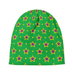 Mardi Gras Star Pattern Print Beanie