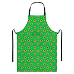 Mardi Gras Star Pattern Print Bib Apron With Pocket