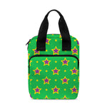 Mardi Gras Star Pattern Print Bible Tote Bag