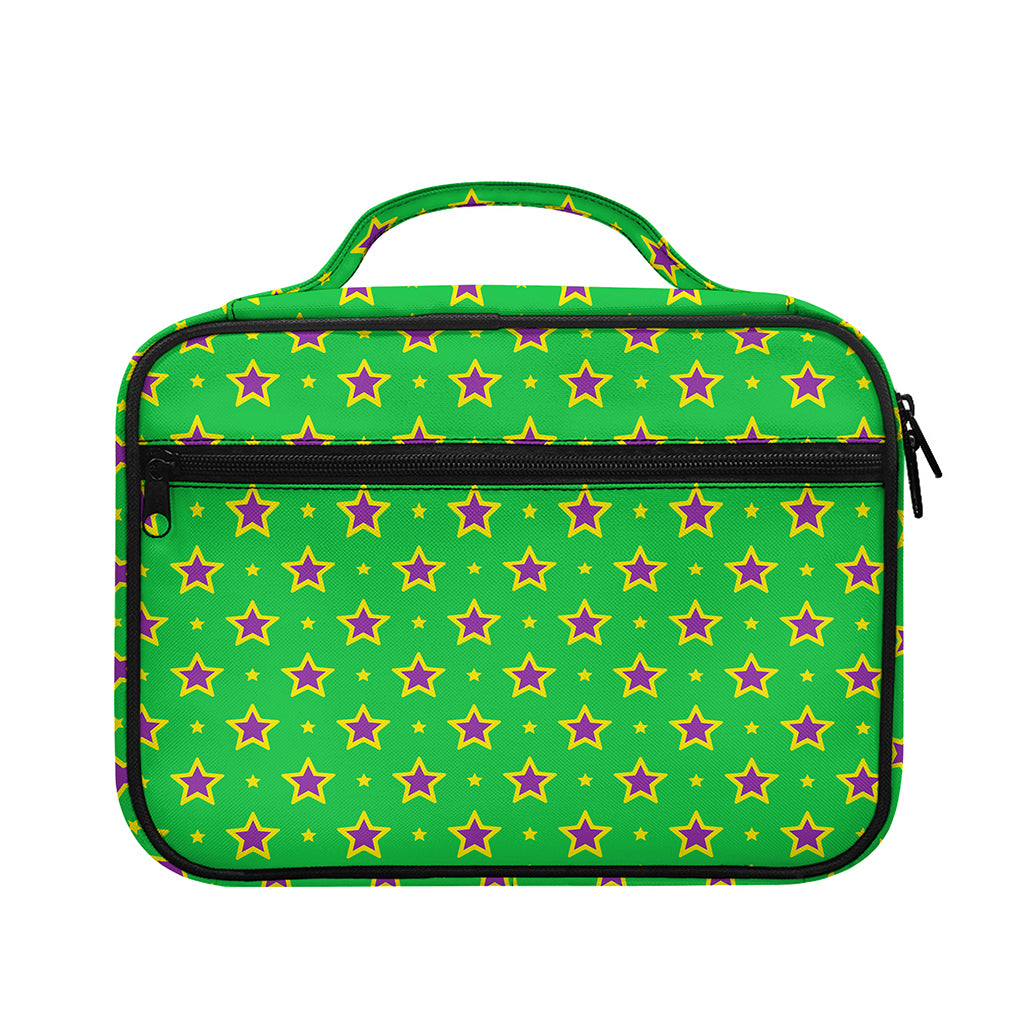 Mardi Gras Star Pattern Print Briefcase Bible Bag