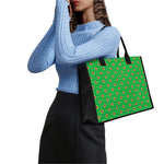Mardi Gras Star Pattern Print Canvas Tote Bag