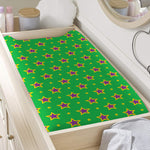 Mardi Gras Star Pattern Print Changing Pad Cover