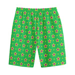 Mardi Gras Star Pattern Print Cotton Shorts