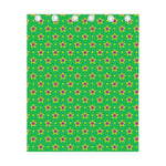 Mardi Gras Star Pattern Print Curtain