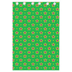 Mardi Gras Star Pattern Print Curtain