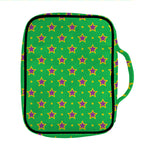 Mardi Gras Star Pattern Print Front Pocket Bible Bag