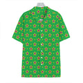 Mardi Gras Star Pattern Print Hawaiian Shirt