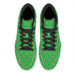 Mardi Gras Star Pattern Print High Top Leather Sneakers