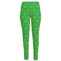 Mardi Gras Star Pattern Print High-Waisted Pocket Leggings