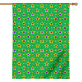 Mardi Gras Star Pattern Print House Flag