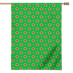 Mardi Gras Star Pattern Print House Flag