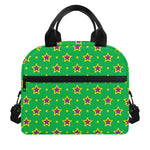 Mardi Gras Star Pattern Print Insulated Lunch Bag