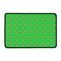 Mardi Gras Star Pattern Print Kitchen Mat