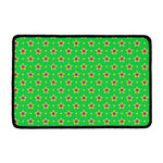 Mardi Gras Star Pattern Print Kitchen Mat