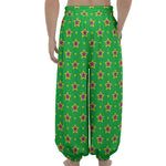 Mardi Gras Star Pattern Print Lantern Pants