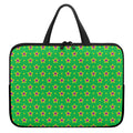 Mardi Gras Star Pattern Print Laptop Sleeve With Handle