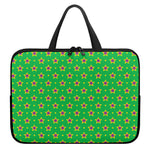 Mardi Gras Star Pattern Print Laptop Sleeve With Handle