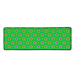 Mardi Gras Star Pattern Print Long Kitchen Mat