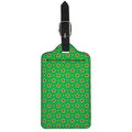 Mardi Gras Star Pattern Print Luggage Tag