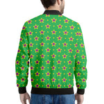 Mardi Gras Star Pattern Print Men's Bomber Jacket