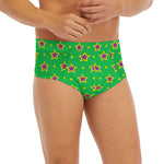 Mardi Gras Star Pattern Print Men's Briefs