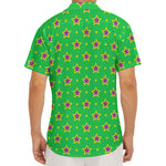 Mardi Gras Star Pattern Print Men's Deep V-Neck Shirt
