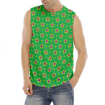 Mardi Gras Star Pattern Print Men's Fitness Tank Top