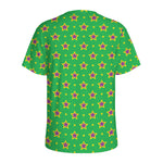 Mardi Gras Star Pattern Print Men's Sports T-Shirt