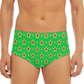 Mardi Gras Star Pattern Print Men's Triangle Swim Briefs