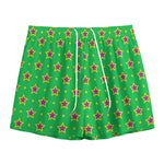 Mardi Gras Star Pattern Print Mesh Shorts
