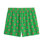 Mardi Gras Star Pattern Print Mesh Shorts