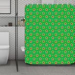Mardi Gras Star Pattern Print Polyester Shower Curtain