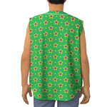 Mardi Gras Star Pattern Print Sleeveless Baseball Jersey