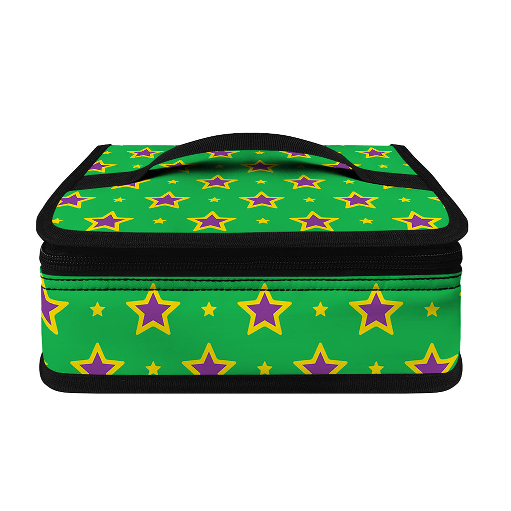 Mardi Gras Star Pattern Print Small Lunch Bag